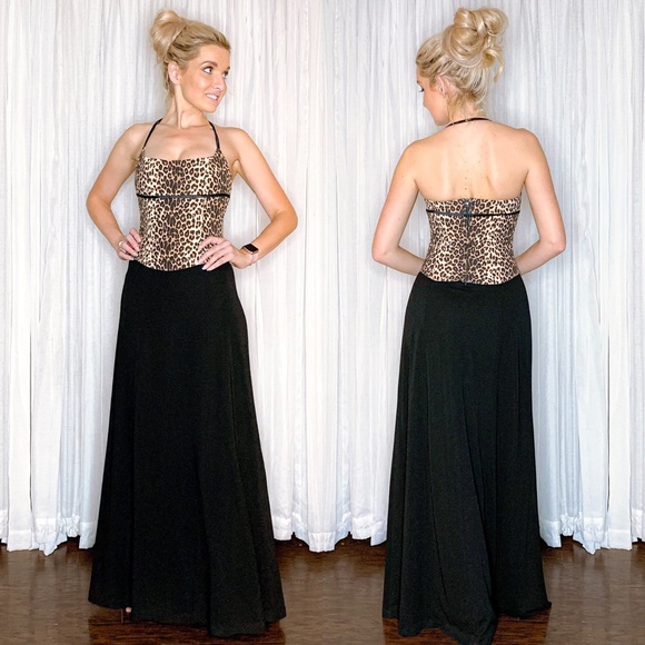 Cache Dresses & Skirts - Leopard Print Homecoming Prom Formal Dress
